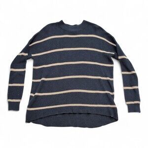 American Eagle‎ Navy Striped Crewneck Sweater XS